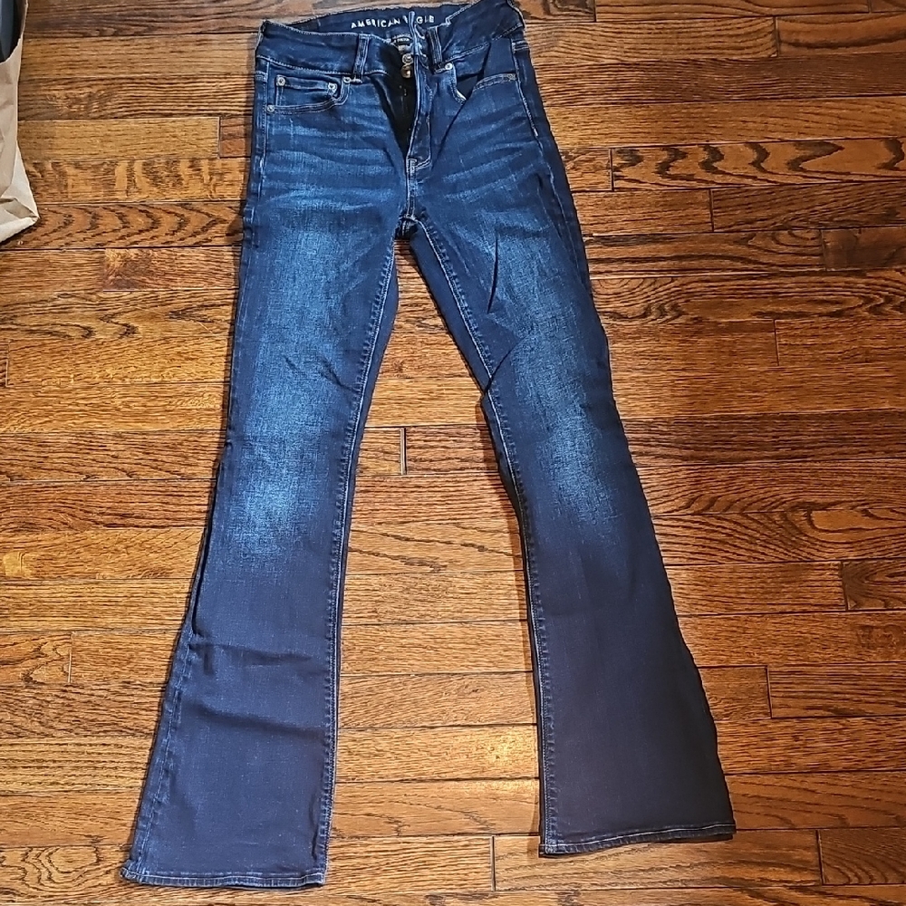 American Eagle Outfitters Blue Flare Denim Jeans